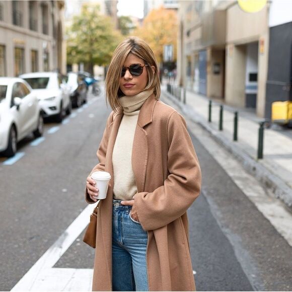 Mango Wool Blend Iconic Must Have Coat New - Picture 7 of 10